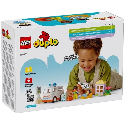 Конструктор LEGO DUPLO Town Швидка допомога та водій 19 деталей (10447): Серія DUPLO