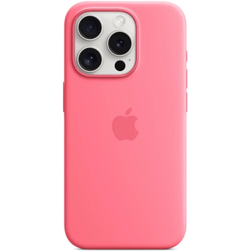 Чехол для iPhone Apple Silicone Case with MagSafe Pink (MWNJ3) for iPhone 15 Pro: Материалы Силикон