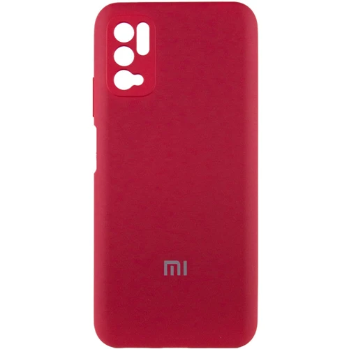 Чехол для телефонов Mobile Case Silicone Cover Shield Camera Rose Red for Xiaomi Redmi Note 10 5G / Poco M3 Pro / Poco M3 Pro 5G
