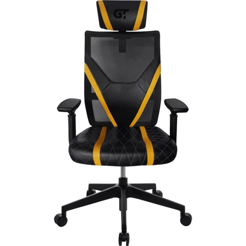 Крісло геймерське GT Racer X-6674 Black/Yellow