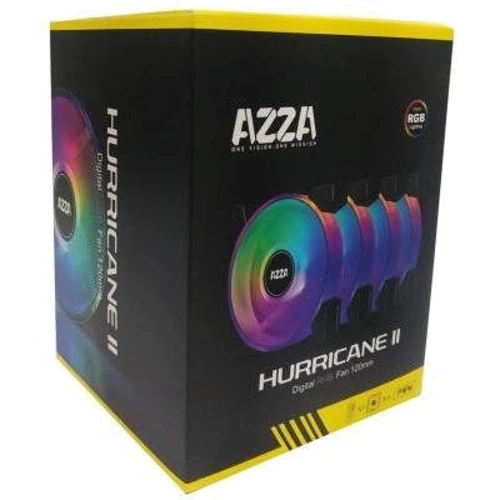 Кулер AZZA 4 X HURRICANE II (FAAZ-12DRGBB2-241): Тип вентилятор