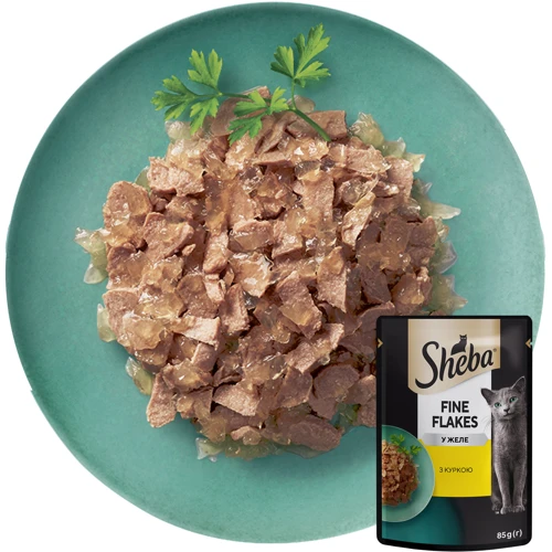 Влажный корм для котов Sheba Delikatesse in Gelee с курицей в желе 28х85 г (4770608247409): Класс Премиум