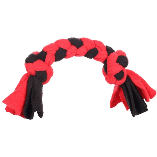 Іграшка для собак Flamingo Womas Fleece Bone With Rope Мотузкова кістка з вузлами розмір M 5х36 см (5400585175455)