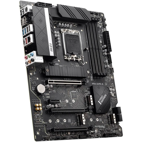 MSI PRO Z690-A: Роз'єми на платі USB 3.2 Gen 2, USB 3.2 Gen 1, USB Type-C, SATA 3.0, M.2