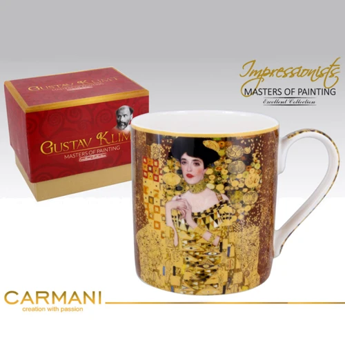 Кружка Carmani фарфоровая Г. Климт Адель Блох-Бауэр 380 ml (532-2205)
