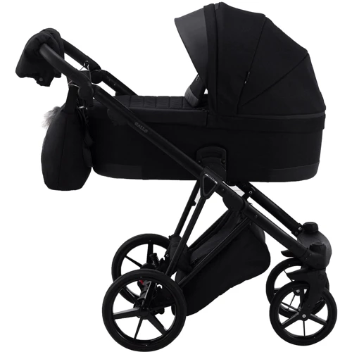 Коляска 2 в 1 Adamex Gallo Thermo GA-12 black diamond фото 11