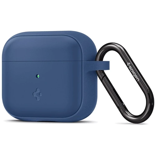 Чехол для наушников Spigen Silicone Fit with Belt Deep Blue (ASD02899) for Apple AirPods 3 фото 5