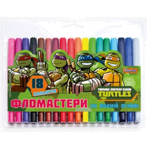 Фломастери 18 кол. "TMNT" (650378)