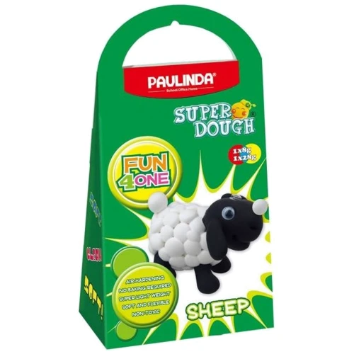 Маса для ліплення Paulinda Super Dough Fun4one Овечка (рухливі очі)