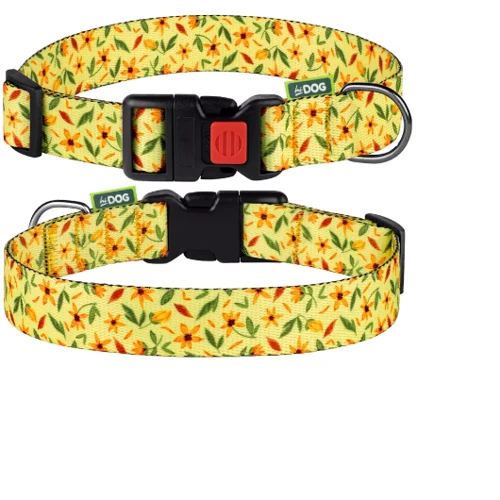 Нашийник HiDog Flowers yellow L 25 мм 35-45 см жовтий (104\1019): Виробник HiDog