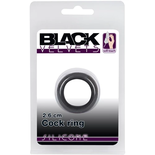 Эрекционное кольцо Black Velvets Cock Ring 2.6 см