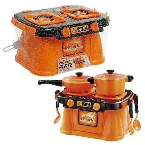 Игровой набор Кухонная плита Юника Cooking Plate with Dishes 7 предметов (71818): Производитель Юника