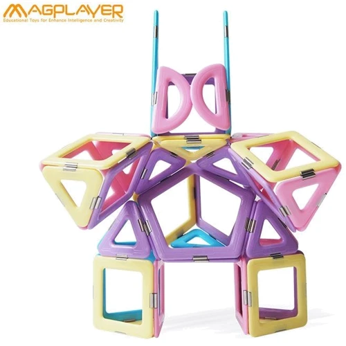 Конструктор Magplayer магнитный набор 41 эл. (MPH2-41): Рекомендуемый возраст от 3 лет