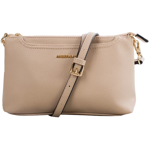 Женская сумка через плечо Amelie Galanti бежевая (A991457-beige)
