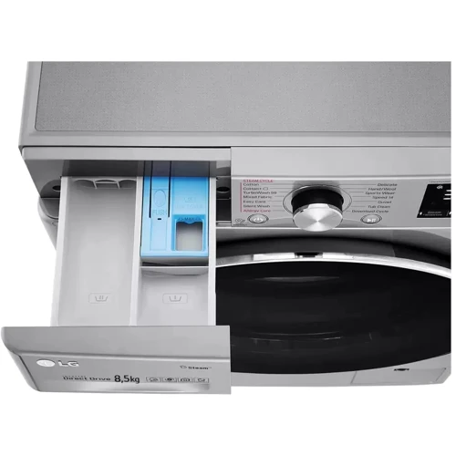 Стиральная машина LG F2WV7S8P2T: Загрузка белья (стирка), кг 8.5