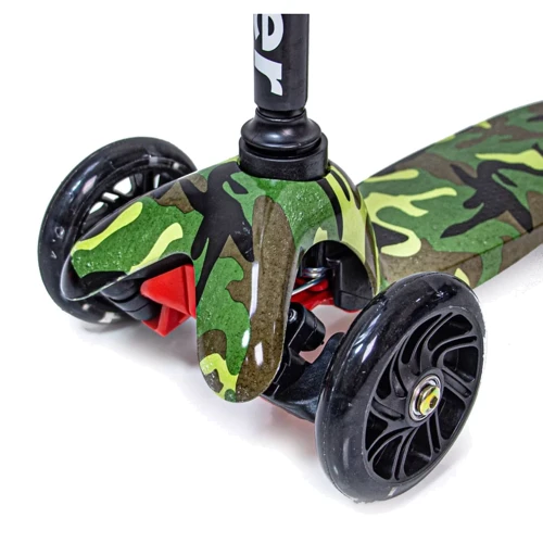 Дитячий самокат Micro Mini. Military (світяться колеса) 1252933752: Кількість коліс 3