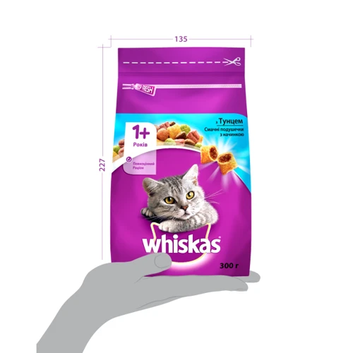 Сухий корм Whiskas для котів з тунцом14х300 г (5998749106044): Вік Взрослые
