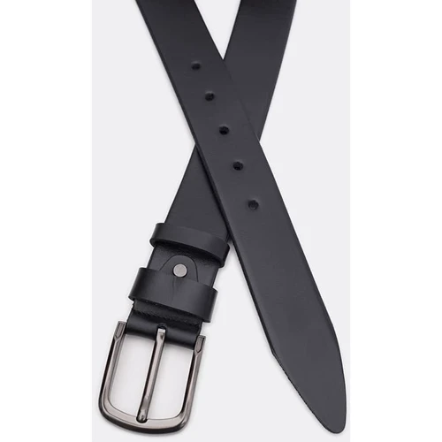 Чоловічий ремінь Borsa Leather чорний (115v1fx76-black): Стать Мужской