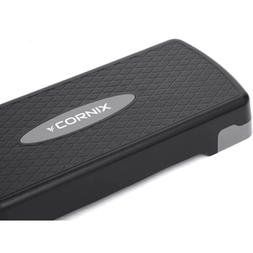 Степ платформа и балансировочная платформа Cornix 2-ступенчатая 68 х 28 х 10-15 см XR-0189 Black/Grey: Максимальная нагрузка, кг 150