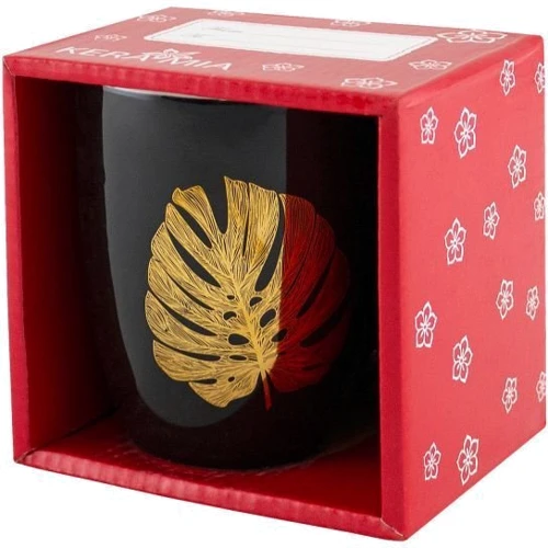 Кухоль Keramia Golden leaf 360 мл (21-279-066): Обсяг чашки 360 мл