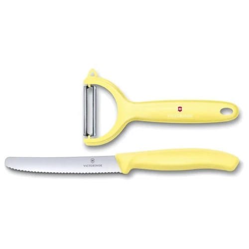Набір кухонних ножів Victorinox SwissClassic Paring Set 2 пр. (6.7116.23L82): Матеріал рукояті полипропилен