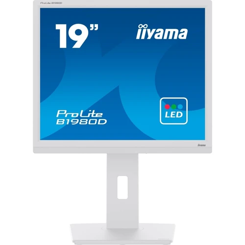 Монитор Iiyama ProLite B1980D-W5 White: Покрытие экрана матовое