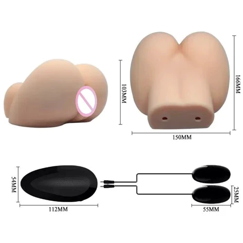 Мастурбатор вагина-анус с вибрацией LYBAILE Realistic Crazy Bull (BM-009141Z-1)