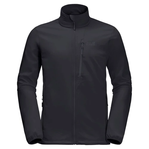 Толстовка Jack Wolfskin Whirlwind Men 1305801-6000 52 черная на молнии