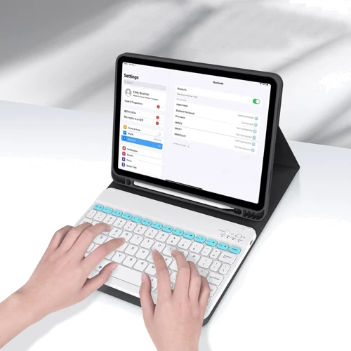 Аксесуар для iPad BeCover Case Smart Keyboard Black for iPad Air (2020-2025) (711394): Особливості Приємний на дотик, Зручно тримати в руці, трансформується на підставку, Стильний дизайн, відділення для стілусу
