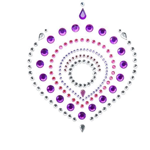 Украшения для груди и бикини со стразами Bijoux Indiscrets FLAMBOYANT (розово-фиолетовый)