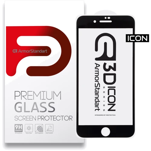Защитное стекло для iPhone ArmorStandart Tempered Glass Icon 3D Black for iPhone 8 Plus / 7 Plus (ARM55982-GI3D-BK)