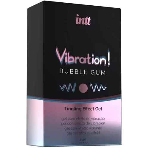 Жидкий вибратор Intt Vibration Bubble Gum EXTRA GREEN (15 мл)