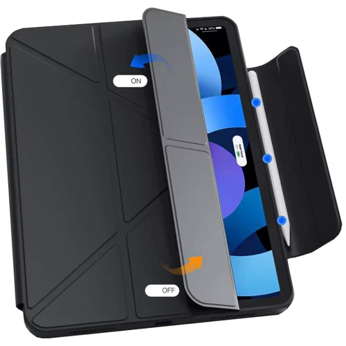 Аксесуар для iPad BeCover Ultra Slim Origami Flex з Pencil Mount Black for iPad Pro 13 2024 M4 (712978)