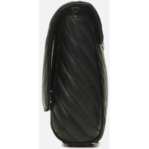 Женская сумка через плечо GUESS KEILLAH CONVERTIBLE XBODY FLAP черная (HWQG8690210-BLA): Тип ручки Без ручки, Плечевой ремень, На цепочке