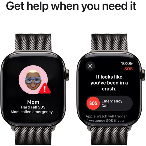Apple Watch Series 10 42mm GPS + Cellular Slate Titanium Case with Slate Milanese Loop (MX053)