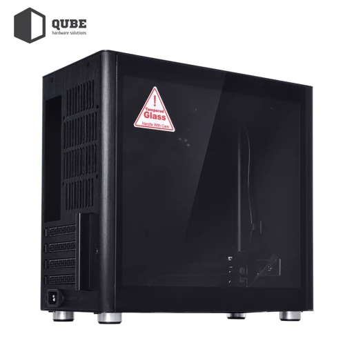 Корпус QUBE V9 Black (QBV9M_WB6U3): Форм-фактор материнської плати MicroATX/Mini-ITX