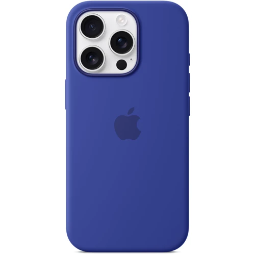 Чехол для iPhone Apple iPhone 16 Pro Silicone Case with MagSafe - Ultramarine (MYYP3ZM/A): Материалы Силикон