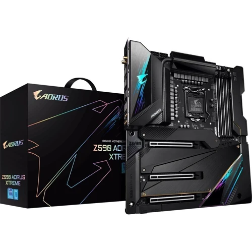 GIGABYTE Z590 AORUS XTREME: Оперативная память 4xDDR4 3200 МГц, до 128 ГБ