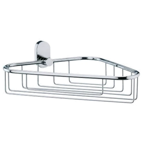 Полиця-сітка кутова для ванної кімнати KELA Lucido срібляста 28.5х22.5 см (22688)