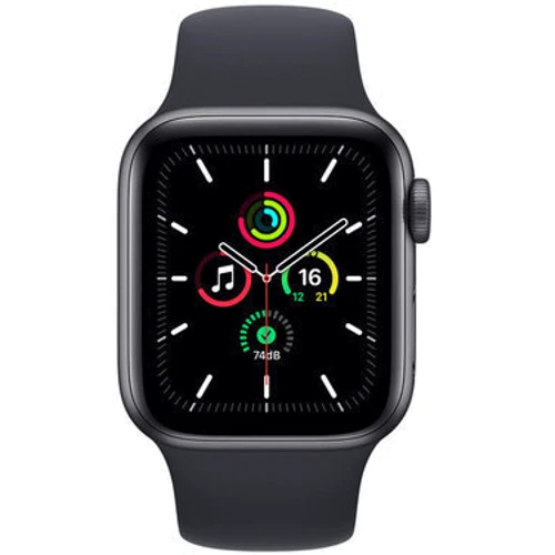 Apple Watch SE 44mm GPS Space Gray Aluminum Case with Midnight Sport Band (MKQ63) Approved Вітринний зразок фото 3