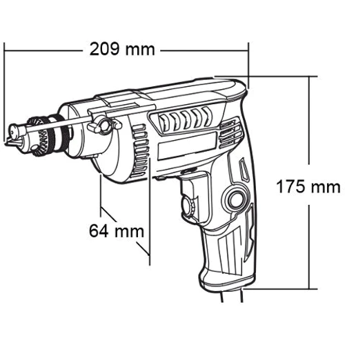 Дрель безударная Makita DP2010: Назначение Профессиональный