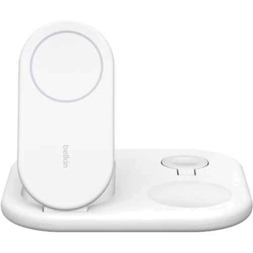 Зарядное устройство Belkin Wireless Charger Magnetic 15W White (WIZ029VFWH) for iPhone 16 I 15 I 14 I 13 I 12 series, Apple Watch and Apple AirPods