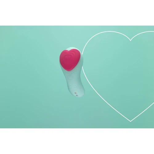 Вибромассажер FairyGasm HeartGem green