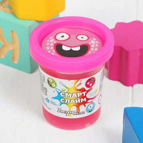 Игрушка GENIO KIDS Лизун-мялка, SLI01-4 Розовый
