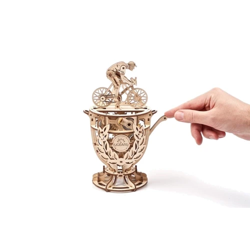 Механічний 3D пазл UGEARS Автоматон Велосипедист (70148)