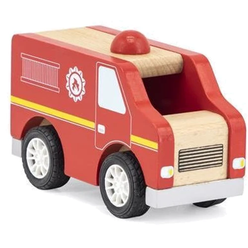 Дерев'яна машинка Viga Toys Пожежна Червоний (44512)