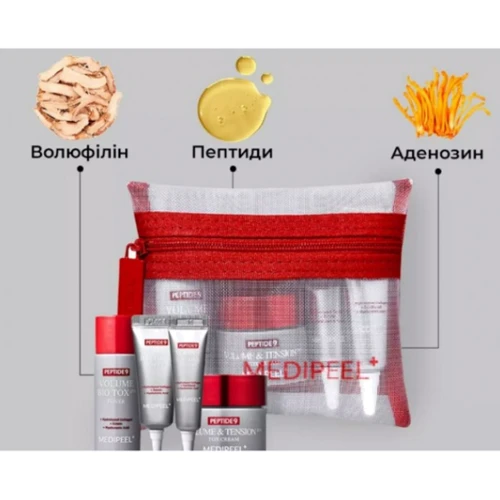 Medi-Peel Peptide 9 Volume Bio Tox Trial Kit Набір мініатюр toner 20 ml+serum 10 ml+eye cream 4 ml+cream 10 ml: Виробник Medi-Peel