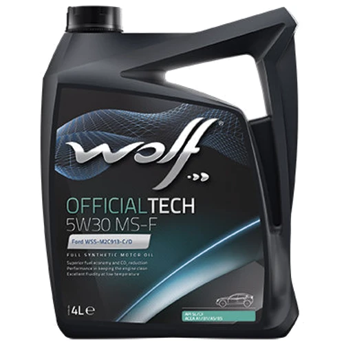 Моторное масло WOLF OFFICIALTECH 5W30 MS-F 4л