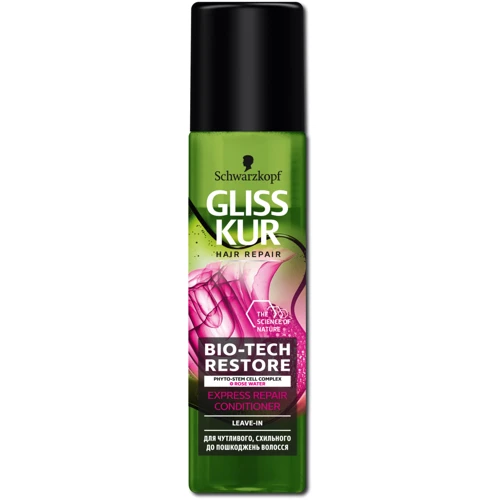 Schwarzkopf Gliss Kur Bio-Tech Restore Express-repair Conditioner 200 ml Экспресс-кондиционер для чувствительных волос, склонных к повреждениям