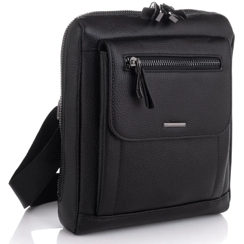 Мужская сумка через плечо Giorgio Ferretti черная (SHIDF2020795-black)
